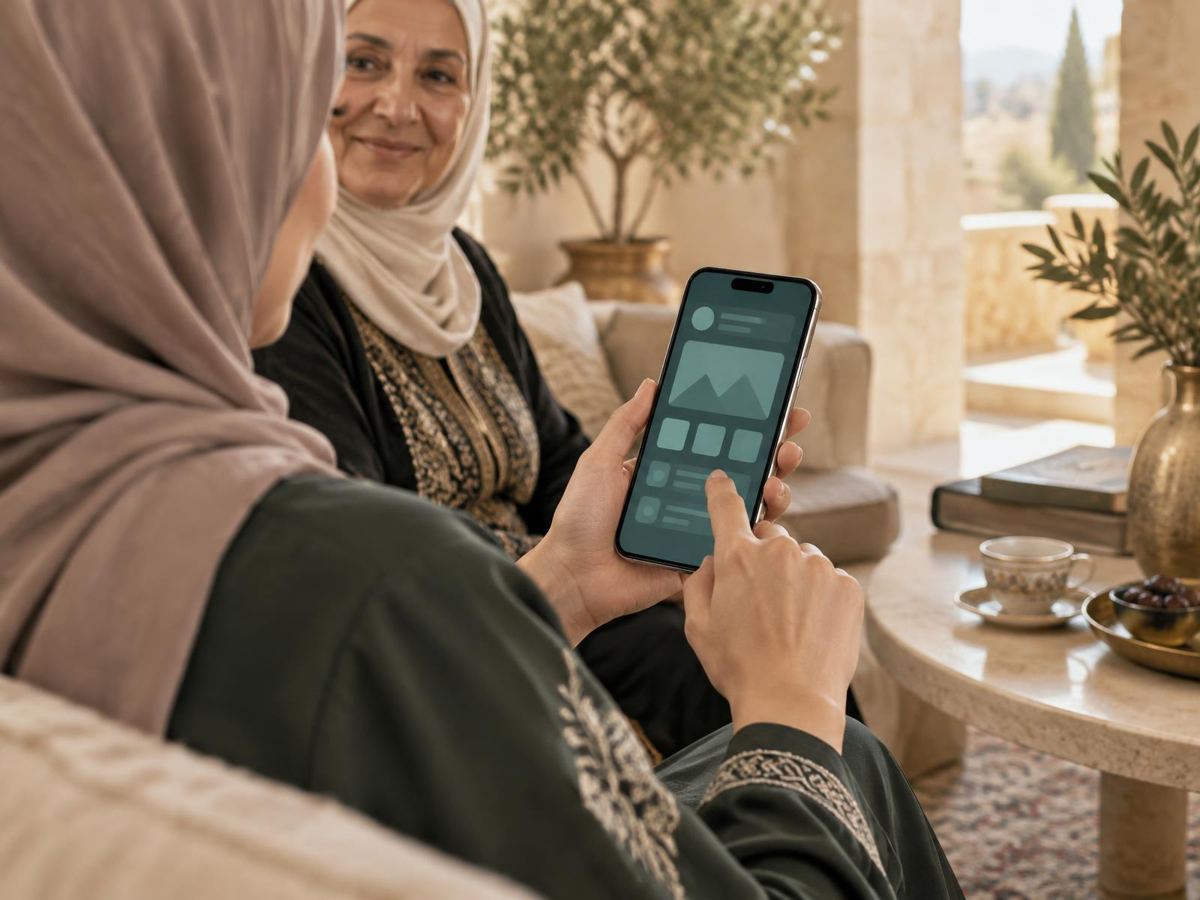 عضوة تستخدم خدمات جمعيتها من الهاتف